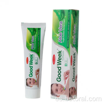 Prevención de caries de aliento fresco natural aloe vera pasta de dientes